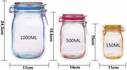 0855 Plastics Transparent Jar Shaped Stand-up Pouch With Zipper 0855 Plastics Transparent Jar Shaped Stand-up Pouch With Zipper